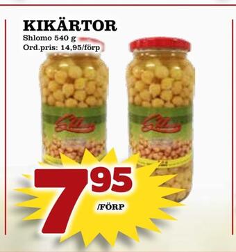 Supergrossen Kikärtor erbjuda