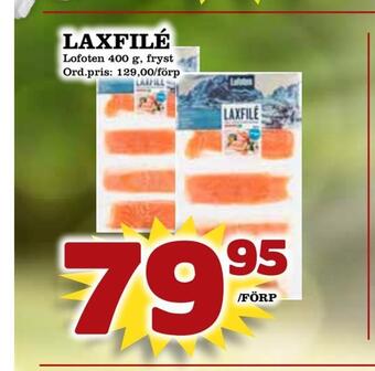 Supergrossen Laxfilé erbjuda