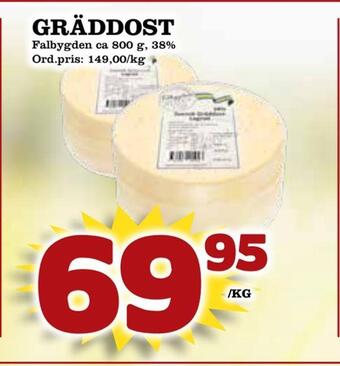 Supergrossen Gräddost erbjuda