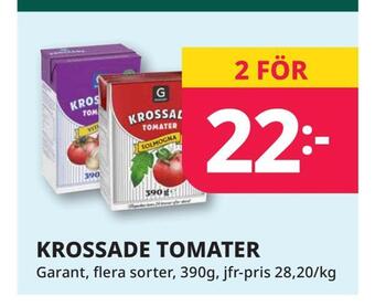 Tempo Krossade tomater erbjuda