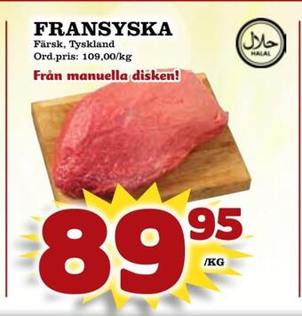 Supergrossen Fransyska erbjuda