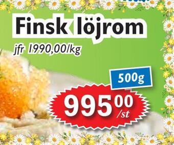 T-jarlen Finsk löjrom erbjuda