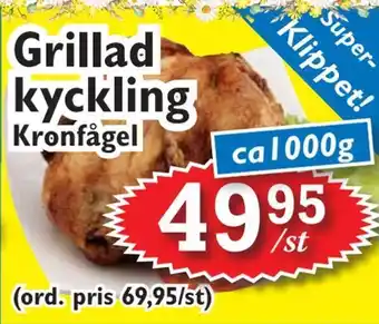 T-jarlen Grillad kyckling erbjuda