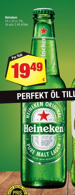 Calle Heineken erbjuda