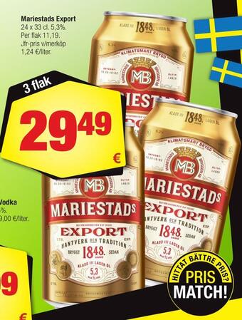 Calle Mariestads export erbjuda