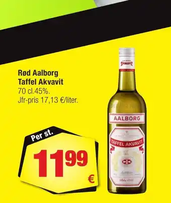 Calle Rød aalborg taffel akvavit erbjuda