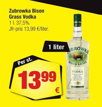 Calle Zubrowka bison grass vodka erbjuda