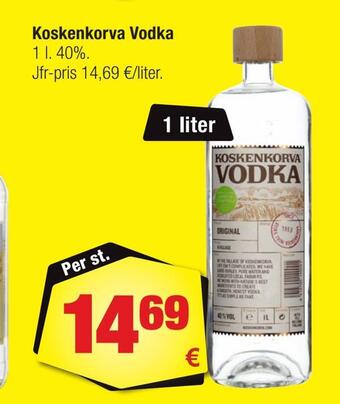 Calle Koskenkorva vodka erbjuda