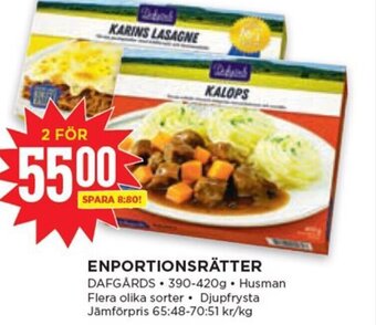 Willys ENPORTIONSRÄTTER DAFGÅRDS. erbjuda
