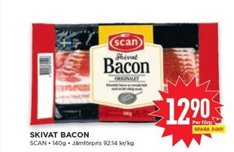 Willys SKIVAT BACON SCAN erbjuda