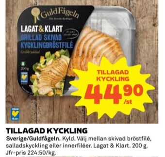 Coop Guldfågeln kycklingbröstfile erbjuda