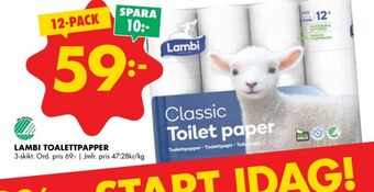 ÖoB Classic toalettpapper erbjuda