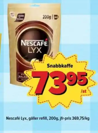 Östenssons Nescafé lyx instant kaffe erbjuda