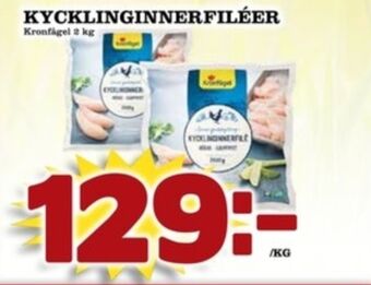 Matdax Kronfågel kycklinginnerfilé erbjuda
