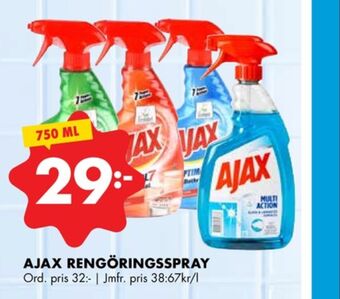 ÖoB Ajax rengöringsmedel erbjuda