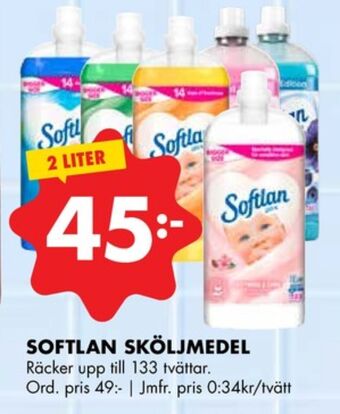 ÖoB Softlan sköljmedel erbjuda