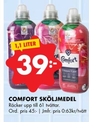 ÖoB Comfort sköljmedel erbjuda