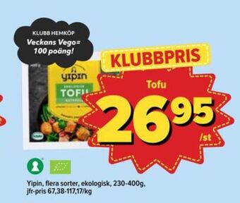 Östenssons Yipin tofu erbjuda