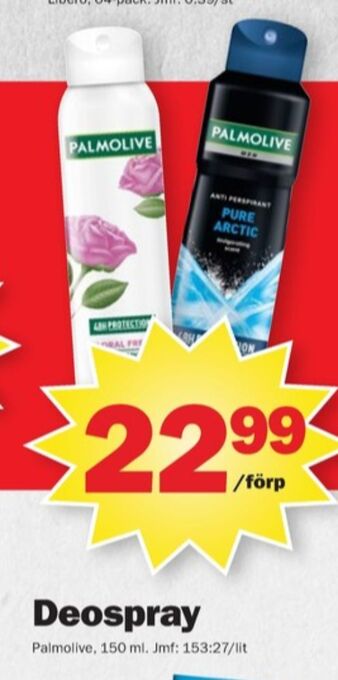 Pekås Palmolive deodorant spray erbjuda