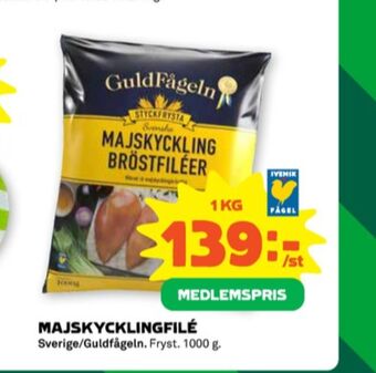 Stora Coop Guldfågeln kycklingbröstfilé erbjuda
