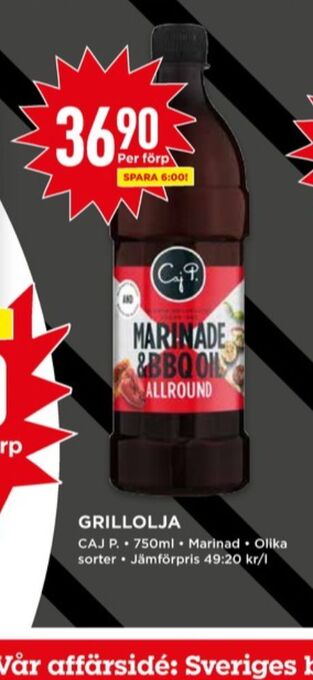 Willys Caj p grillolja erbjuda