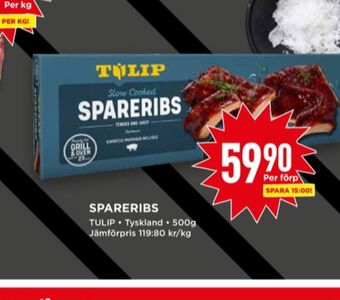 Willys Tulip spareribs erbjuda