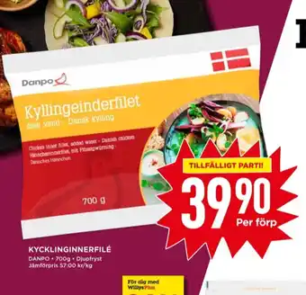 Willys Danpo kycklinginnerfilé erbjuda