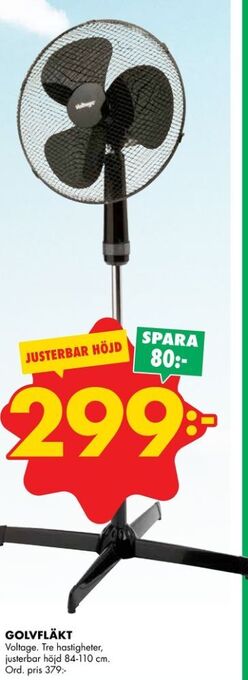 ÖoB Voltage golvfläkt erbjuda