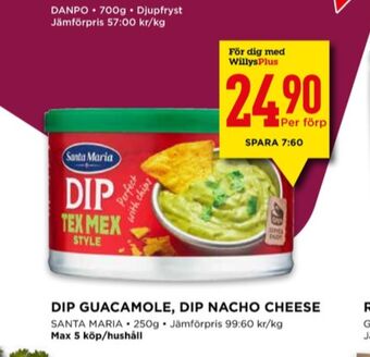 Willys Santa maria dip erbjuda