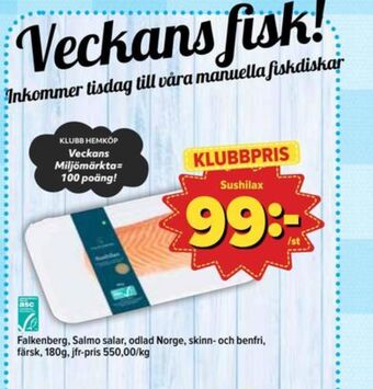 Östenssons Falkenberg seafood laxfilé erbjuda