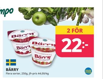 Tempo Bärry yoghurt erbjuda