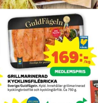 Stora Coop Guldfågeln kycklingfilé erbjuda