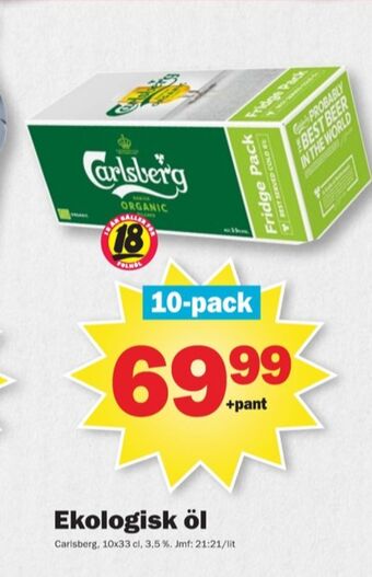 Pekås Carlsberg öl erbjuda