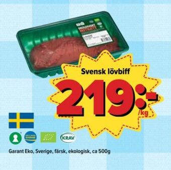 Östenssons Garant lövbiff erbjuda