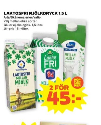 Stora Coop Valio mellanmjölk erbjuda