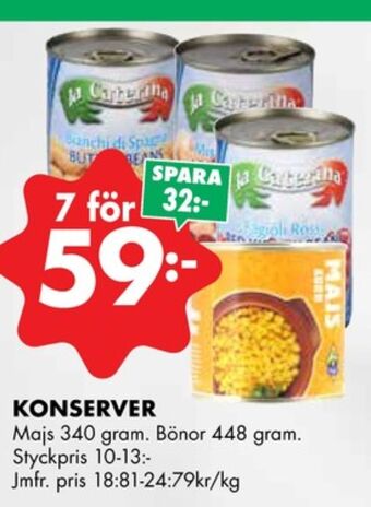 ÖoB La caterina bönor erbjuda