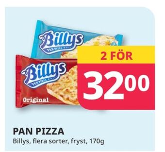 Tempo Billys pizza erbjuda