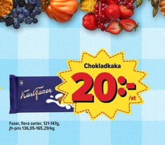 Östenssons Karl fazer chokladkaka milk chocolate erbjuda