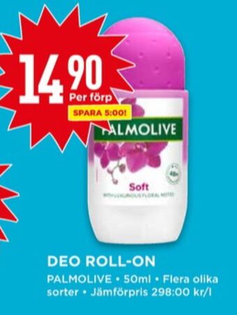 Willys Palmolive deodorant roll-on erbjuda