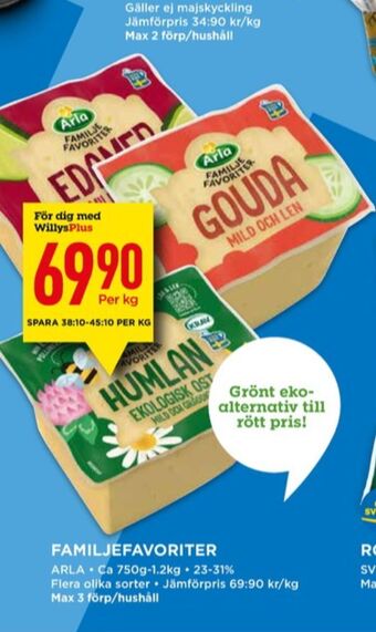 Willys Arla humlan erbjuda