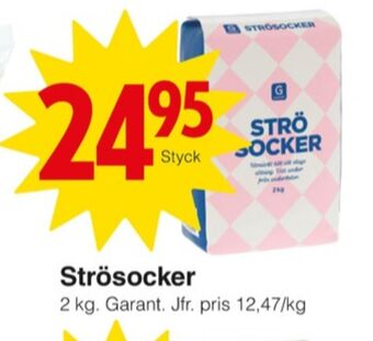 Matöppet Garant strösocker erbjuda
