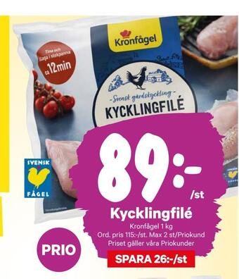City Gross Kycklingfilé erbjuda