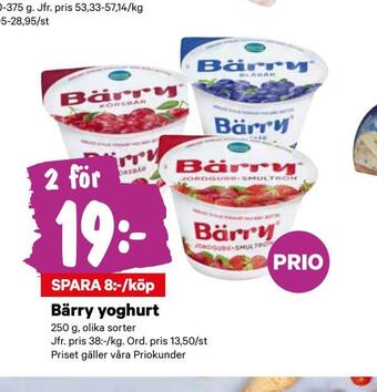 City Gross Bärry yoghurt erbjuda