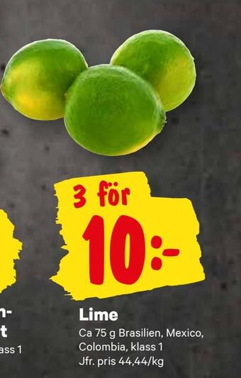 City Gross Lime erbjuda