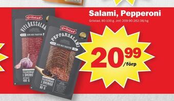 Pekås Salami, pepperoni erbjuda