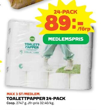 Stora Coop Toalettpapper 24-pack erbjuda