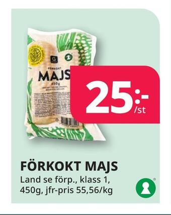 Tempo Förkokt majs erbjuda