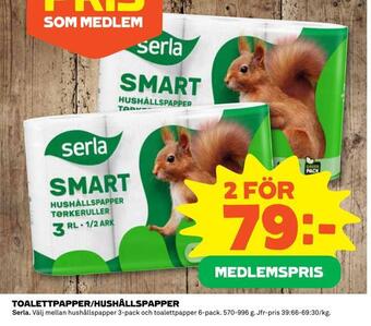 Coop Toalettpapper/hushållspapper erbjuda