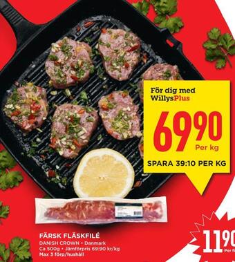 Willys Hemma Färsk fläskfilé erbjuda