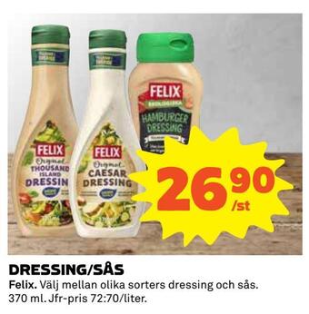 Coop Dressing/sås erbjuda